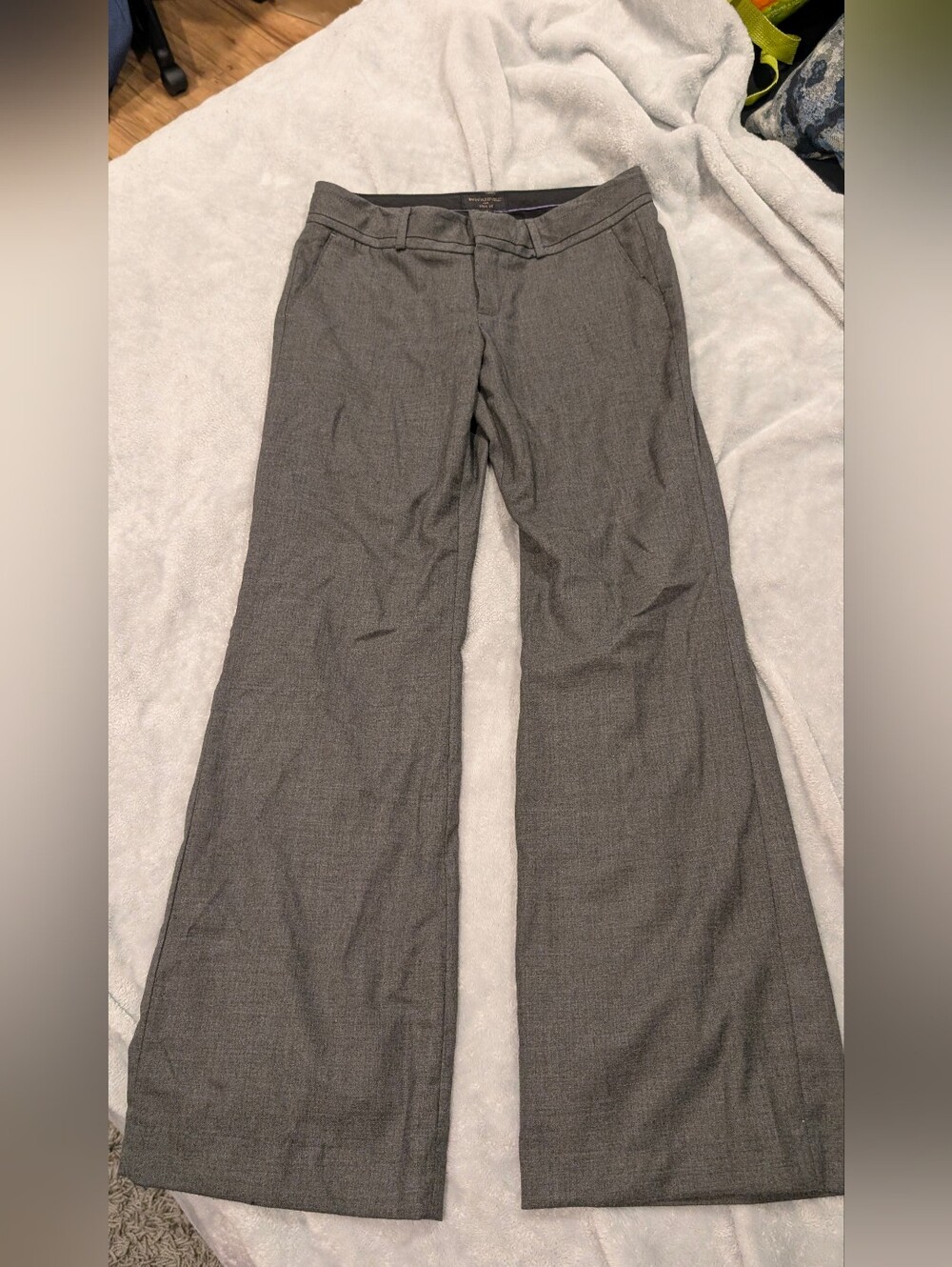 Banana Republic Charcoal Gray Boot-Cut Dress Pants
